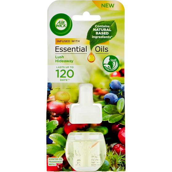 Air Wick Essential Oils Lush Hideaway - Fresh Island electric air freshener replacement cartridge 19 ml