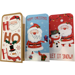 Christmas card money envelope Santa 9 x 18 cm various motifs