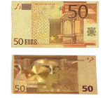 Talisman Gold plastic banknote 50 EUR