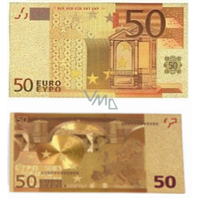 Talisman Gold plastic banknote 50 EUR