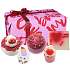 Bomb Cosmetics Date Night effervescent bath balm 2 x 160 g + glycerine soap 100 g + bath mat 2 x 50 g, cosmetic set