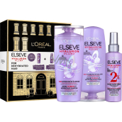 Loreal Paris Elseve Hyaluron Plump 72h moisturizing shampoo for dehydrated hair 250 ml + moisturizing balm for dehydrated hair 200 ml + moisturizing serum for dehydrated hair spray 150 ml, cosmetic set
