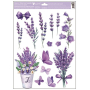 Window film lavender with glitters 30 x 42 cm, various motifs