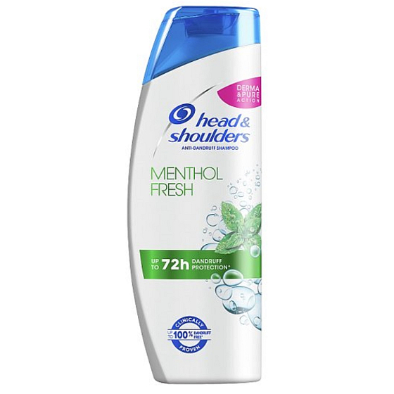Head & Shoulders Cool Menthol anti-dandruff shampoo for a refreshing feeling 200 ml