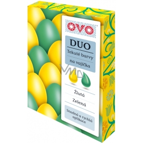 Ovo Liquid duo colors Green / Yellow 2 colors each 20 ml: 1 bag (20 ml)