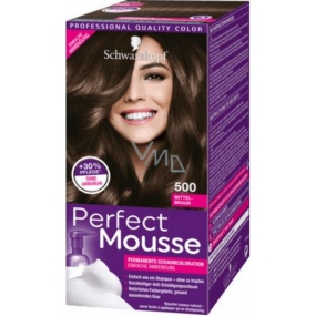 Schwarzkopf Perfect Mousse Permanent Foam Color Hair Color 500 Medium Brown