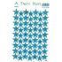 Sheet of Holographic Decorative Stickers Blue Stars 1 sheet