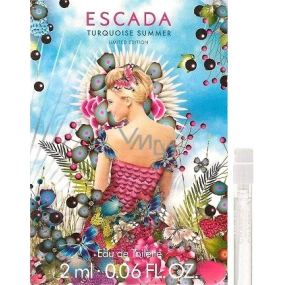 Escada Turquoise Summer eau de toilette for women 2 m with spray bottle, vial