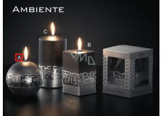Lima Ambiente candle black ball 100 mm 1 piece