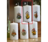 Lima Spring motif Ducks candle white cylinder 50 x 100 mm 1 piece