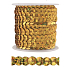 Decorative gold sequins 5 mm bound, 3 m