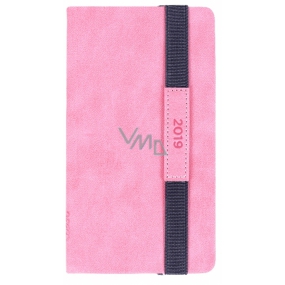 Albi Diary 2019 week with wide elastic band Pink 10 x 17,8 x 1,1 cm