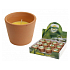 Citronella brown terracotta candle 75 x 65 mm