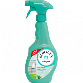 Sidolux M Aloe Vera anti-dust for glass, wooden, plastic surfaces and furniture made of MDF spray 400 ml