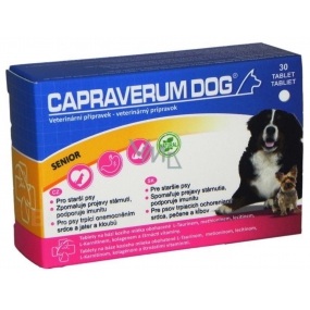 Capraverum Gog Senior veterinary product for older dogs, slows down the signs of aging, supports immunity 30 tablets