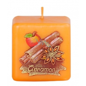 Candles Cinnamon scented candle cube 50 mm
