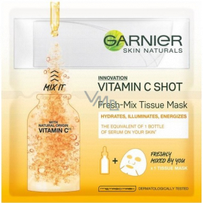 Garnier Vitamin C Shot Fresh-Mix Tissue Mask textile face mask 33 g