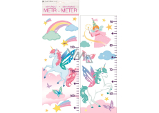 Wall stickers children's meter Unicorn up to 120 cm