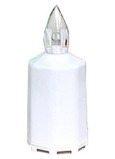 LED candle lit white, lighting time 88 days, 11 cm