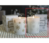 Lima Aroma Snowflake Vanilla and cinnamon scented candle silver, burning time 50 hours 175 g