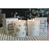 Lima Aroma Snowflake Vanilla and cinnamon scented candle silver, burning time 50 hours 175 g