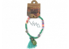 Albi Jewelry bracelet made of beads Pineapple, Tassel protection, energy 1 piece different colors
