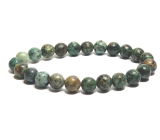 Jasper African imitation Turquoise, bracelet elastic natural stone, ball 8 mm / 16 - 17 cm