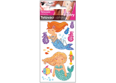Mermaid glitter tattoo decals 10,5 x 6 cm