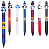 Colorino Rubber pen Football blue-red, blue refill 0,5 mm