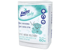 Linteo Baby cotton cleansing pads for children 9x11 cm, 60 pieces