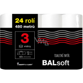 Balsoft toaletní papír 3 vrstvý 20 m 24 kusů