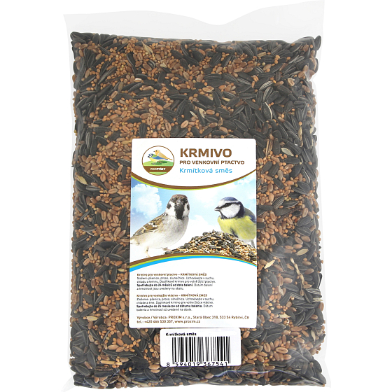 Proxim bird feeding mixture for outdoor birds, a rich source of fats, proteins, and fiber, 1.5 kg