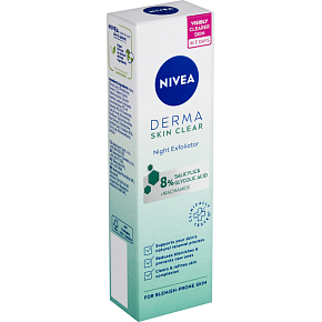 Nivea Derma Skin Clear Night Exfoliating Facial Peeling 40 ml