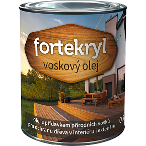 Fortekryl wax oil for wood protection colorless, 0.7 kg