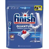 Finish Quantum All-in-1 dishwasher tablets, 72 pcs