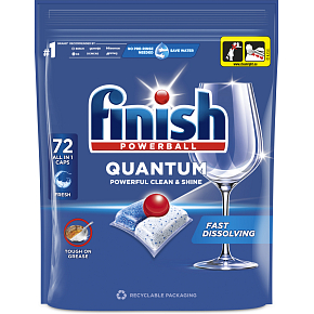 Finish Quantum All-in-1 Dishwasher Tablets, 72 pcs Finish Quantum All-in-1 Dishwasher Tablets, 72 pcs