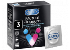 Durex Mutual Pleasure knurled condom with protrusions, nominal width: 56 mm 3 pieces
