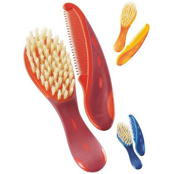 Nuk Comb and hairbrush for children of different colors 2 pieces