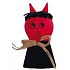 Devil standing Christmas figurine about 8 cm