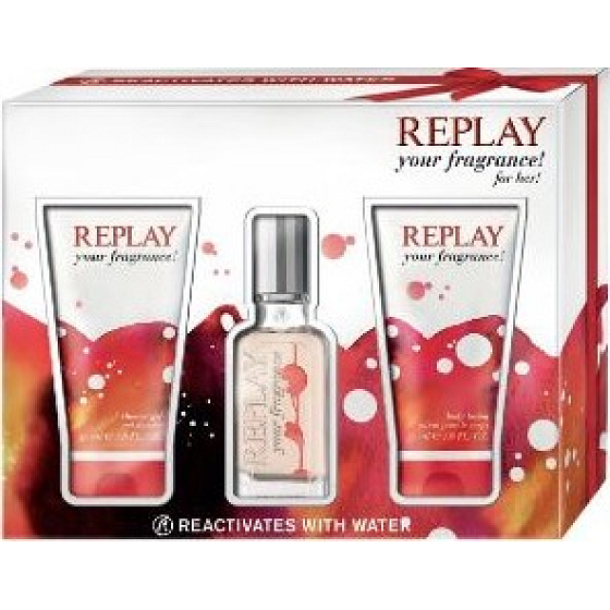 Replay Your Fragrance Woman eau de toilette 20 ml + shower gel 50 ml + body lotion 50 ml, gift set