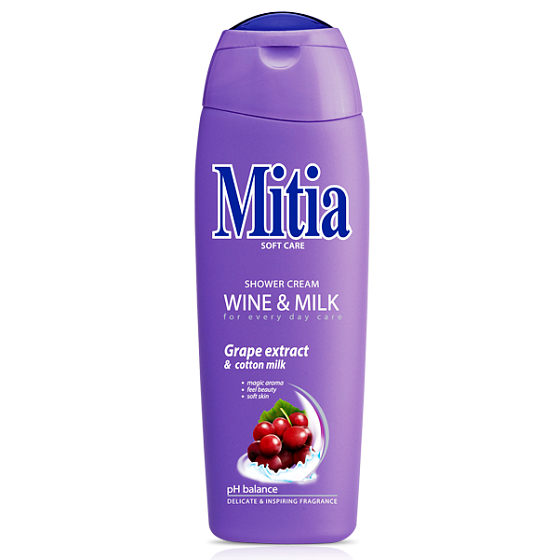 Mitia Soft Care Wine & Milk shower gel 400 ml