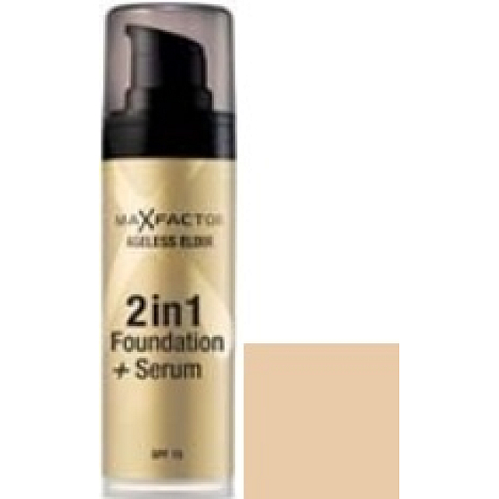 Max Factor Ageless Elixir 2in1 Makeup + Serum 45 Warm Almond 30 ml