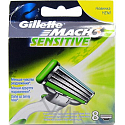 Gillette Mach3 Sensitive spare head 8 pieces, for men