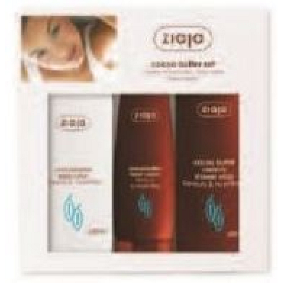 Ziaja Cocoa butter shower cream 500 ml + body lotion 400 ml + hand cream 80 ml, cosmetic set