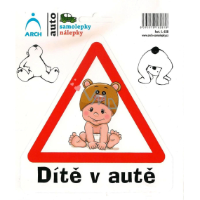 Arch Car sticker Child in a car sitting 15 x 17 cm