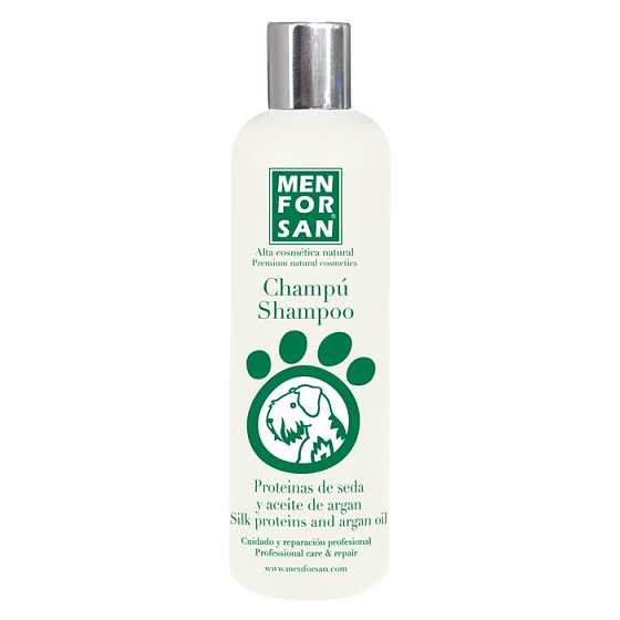 MenForSan Silk Protées and Argan Oil Natural Shampoo for Dogs 300 ml