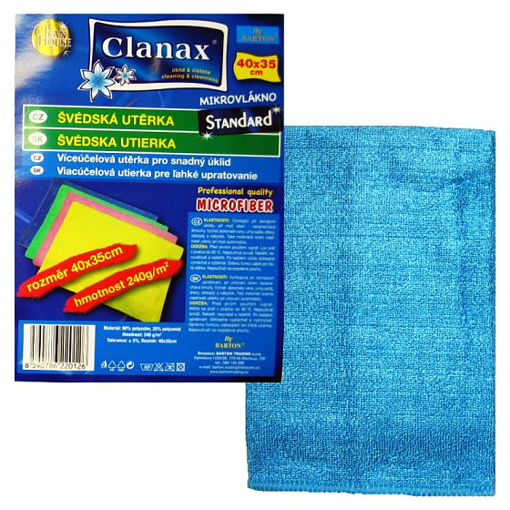 Clanax Standard Swedish microfiber cloth 40 x 35 cm 240 g
