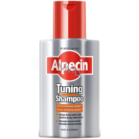 Alpecin Tuning Black Caffeine Shampoo Against Hair Loss Colors Gray Hair 200 ml