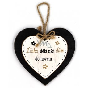 Nekupto Pets wooden sign Love makes our house a home 12 x 12 cm