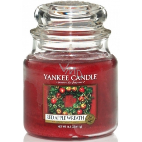 Yankee Candle Red Apple Wreath - Red Apple Wreath Candle Classic Medium Glass 411 g